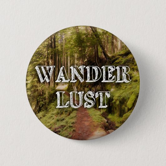 WanderLust Ronde Button 5,7 Cm (Voorkant)