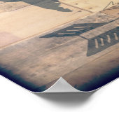 Wanderlust Rustic Wood Travel Poster (Coin)