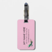 Wanderlust Travel Bagagelabel (Achterkant verticaal)