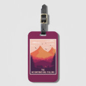 Wanderlust Travel Bagagelabel (Voorkant (verticaal))