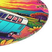 Wanderlust Van Sunset Art Snijplank (Hoek)