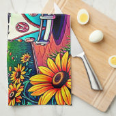 Wanderlust Van Sunset Art Theedoek (Quarter Fold)