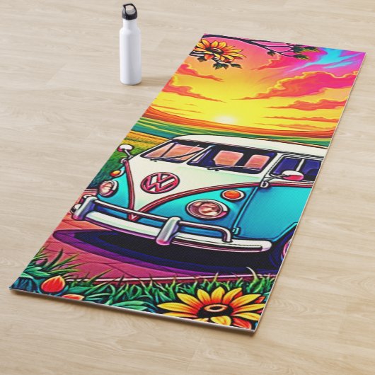 Wanderlust Van Sunset Art Yogamat (In situ)