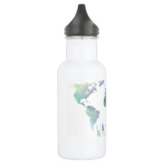 Wanderlust Waterverf Water Fles
