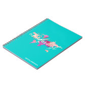 Wanderlust Waterverf Wereldkaart Revel Journal Notitieboek (Linkerzijde)