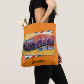 Wanderlust zo veel wereldillustratie draagtas (Dichtbij)