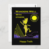 Wanders goed met anderen briefkaart (Voorkant / Achterkant)