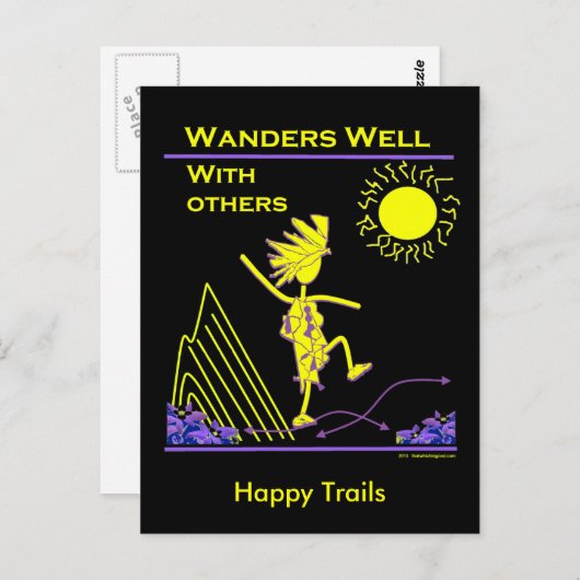 Wanders goed met anderen briefkaart (Voorkant / Achterkant)