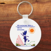 Wanders goed met anderen sleutelhanger (Voorkant)