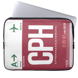 WanderTag - Kopenhagen Minimalistische laptophoes Laptop Sleeve