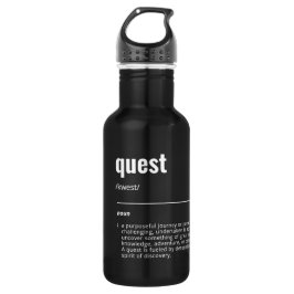 WanderTag - Minimalistische zwarte waterfles Waterfles