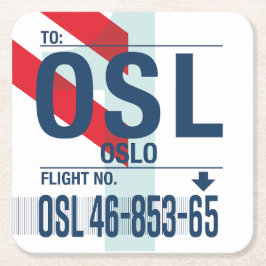 WanderTag Paper-Onderzetters Vierkante Kartonnen Onderzetter