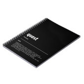 WanderTag - Quest Zwart Notitieboek (Linkerzijde)