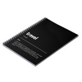 WanderTag - Travel Black Notitieboek (Linkerzijde)