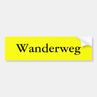 Wanderweg Bumpersticker