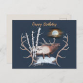 Wandkaart met mannetjeseland briefkaart (Voorkant / Achterkant)