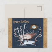 Wandkaart met mannetjeseland briefkaart (Voorkant / Achterkant)