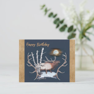 Wandkaart met mannetjeseland briefkaart