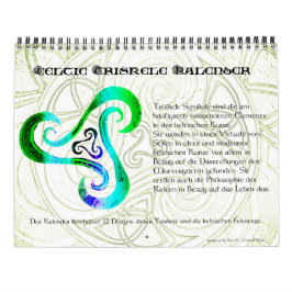 Wandkalender Celtic Triskele + keltische Feiertage Kalender