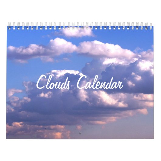 Wandkalender met wolken kalender (Hoes)