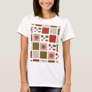 Wandkleurenmozaïek T-shirt