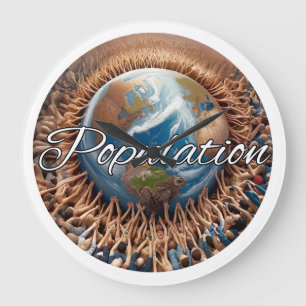 Wandklok, 10,75" rond acryl grote klok