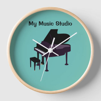 wandklok, 10-inch ronde, natuurlijke Lijst klok