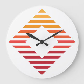 Wandklok, 10-inch rondhout Lijst Grote Klok