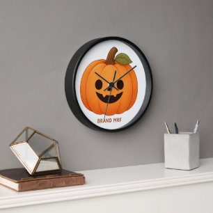 Wandklok, 10" ronde houten frame