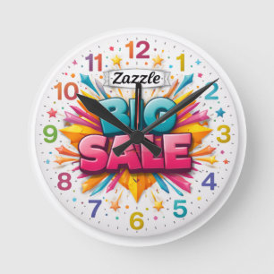 Wandklok, 8" Rond Acryl Ronde Klok