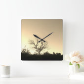 Wandklok COOL ECO STYLE DESIGN Vierkante Klok (Huis)