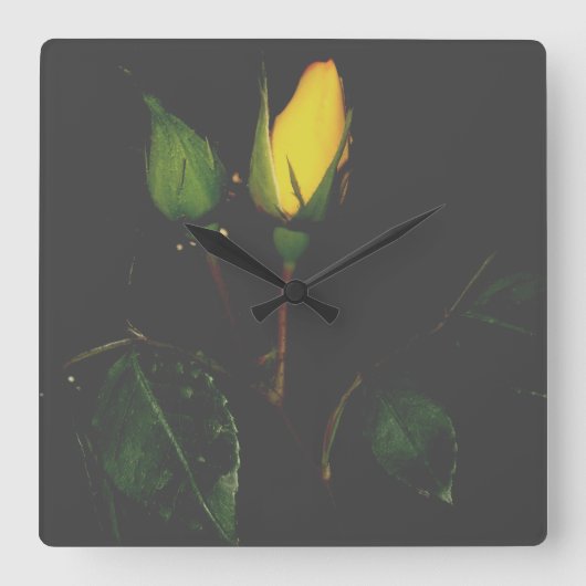 Wandklok COOL ECO STYLE DESIGN Vierkante Klok (Voorkant)