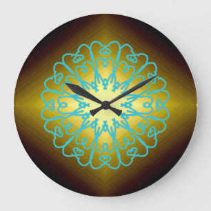 Wandklok, een elegant meerkleurig klassiek ontwerp grote klok