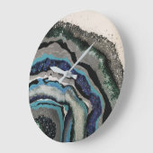 Wandklok - Glitter Resin Artwork Grote Klok (Hoek)