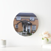 wandklok grote klok (Huis)