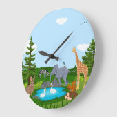 wandklok grote klok (Hoek)