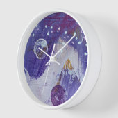 Wandklok in Moon Mountain Design (Hoek)