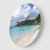 Wandklok Island Time Grote Klok (Hoek)