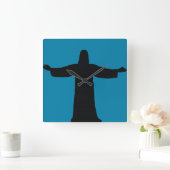 Wandklok jesus christ vierkante klok (Huis)