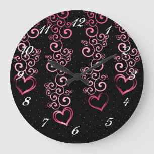 Wandklok met schuifregelaar grote klok
