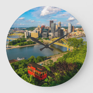 Wandklok Pittsburgh Foto Duquesne Incline Grote Klok