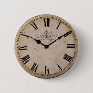 wandklok ronde button 5,7 cm