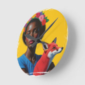 Wandklok Ronde Klok (Hoek)