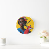 Wandklok Ronde Klok (Huis)