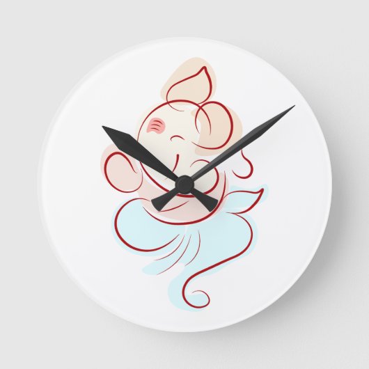 wandklok ronde klok (Voorkant)