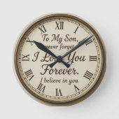 Wandklok Ronde Klok (Voorkant)