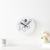 Wandklok Ronde Klok (Huis)