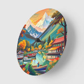 Wandklok Ronde Klok (Hoek)