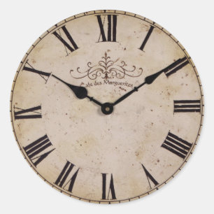 wandklok ronde sticker