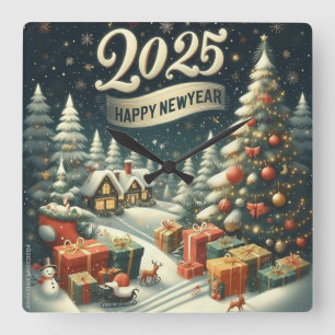 Wandklok Uw wandklok aanpassen Vierkante Klok